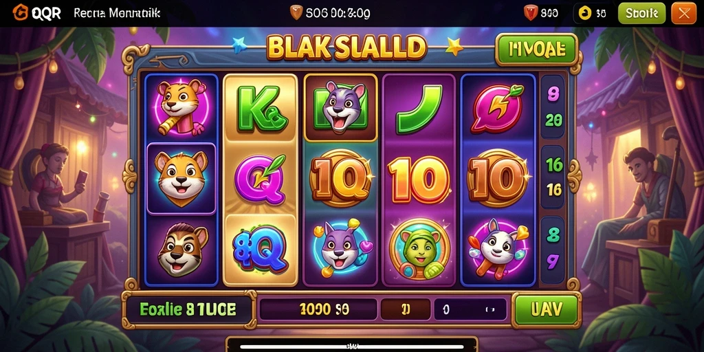 Gameplay menegangkan dalam aplikasi slot 8QR.