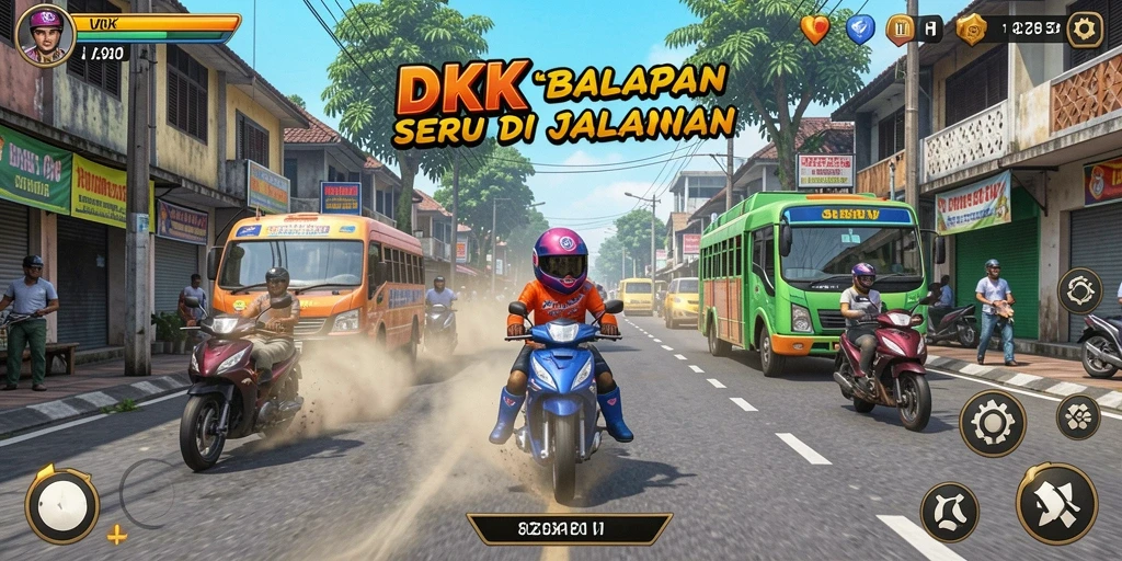 Tampilan gameplay DKK yang menegangkan dan mendebarkan.