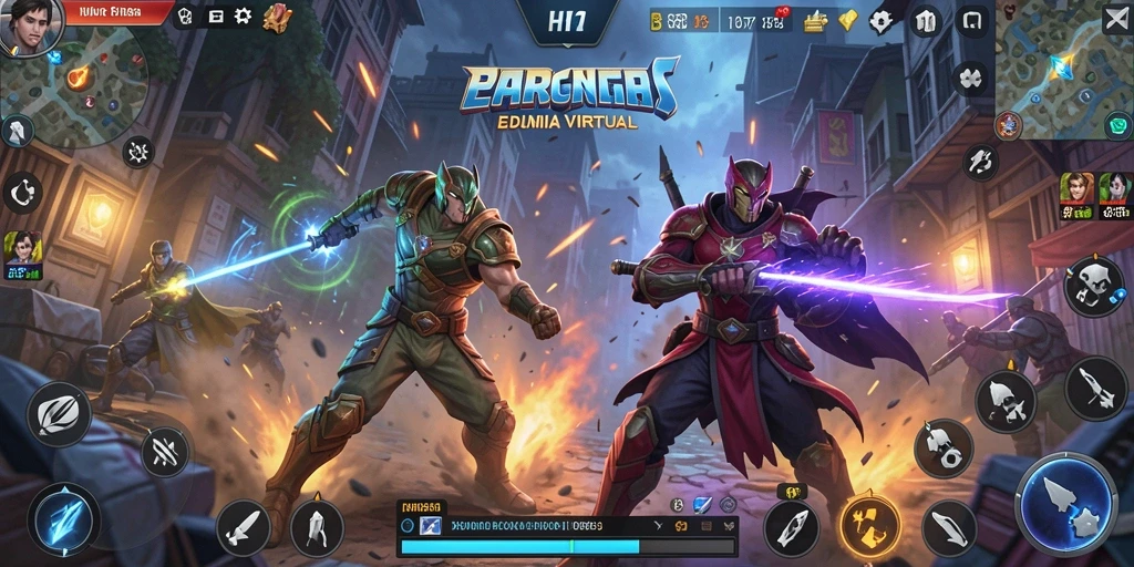 Tampilan gameplay HR89 yang menampilkan aksi bertarung yang mendebarkan.