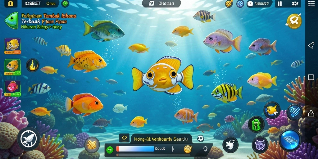 Screenshot gameplay IOSBET yang menampilkan aksi tembak ikan yang seru.