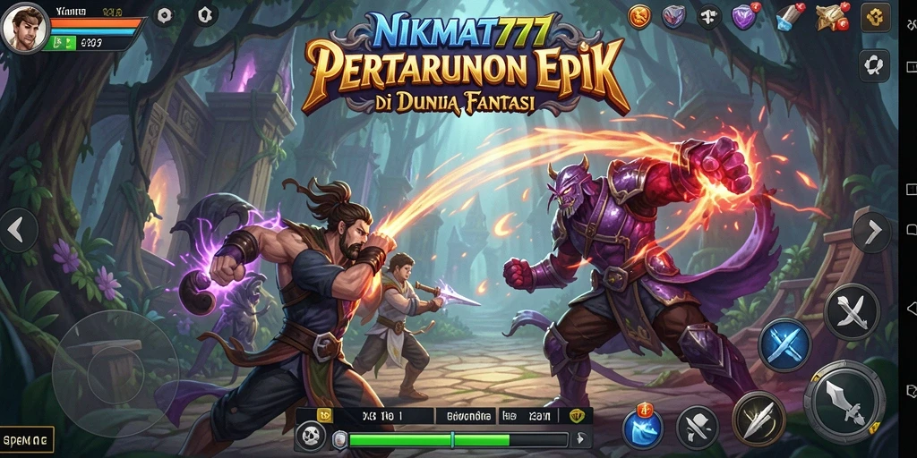 Tampilan dinamis dari pertarungan seru di NIKMAT777.