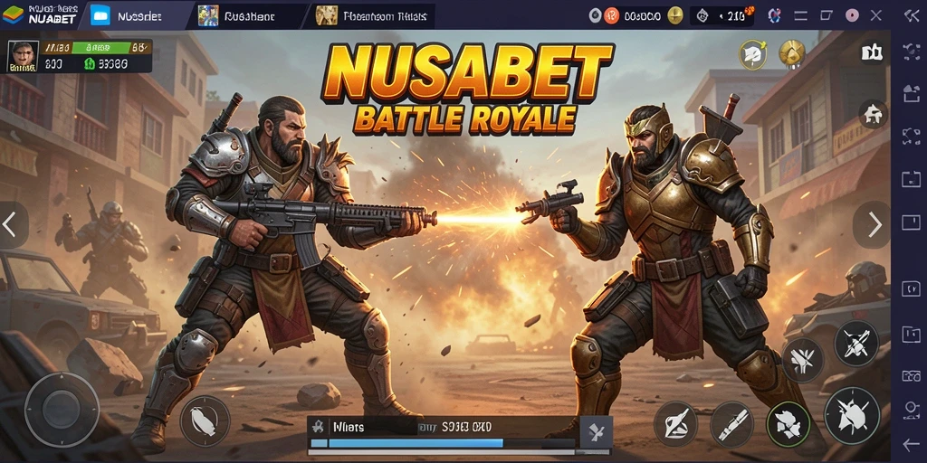 Screenshot menampilkan aksi seru dalam permainan Battle Royale.