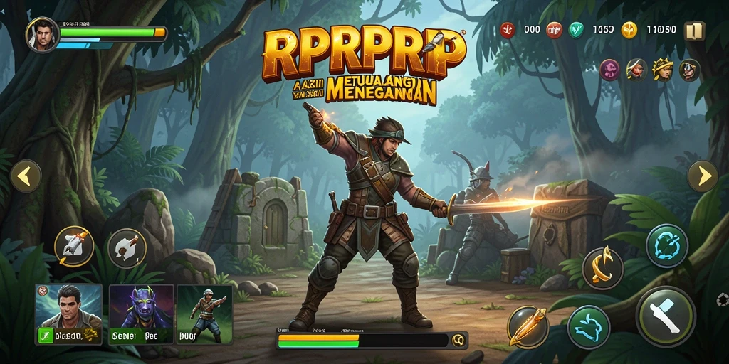 Screenshot gameplay RPRPRP yang menampilkan aksi menegangkan.